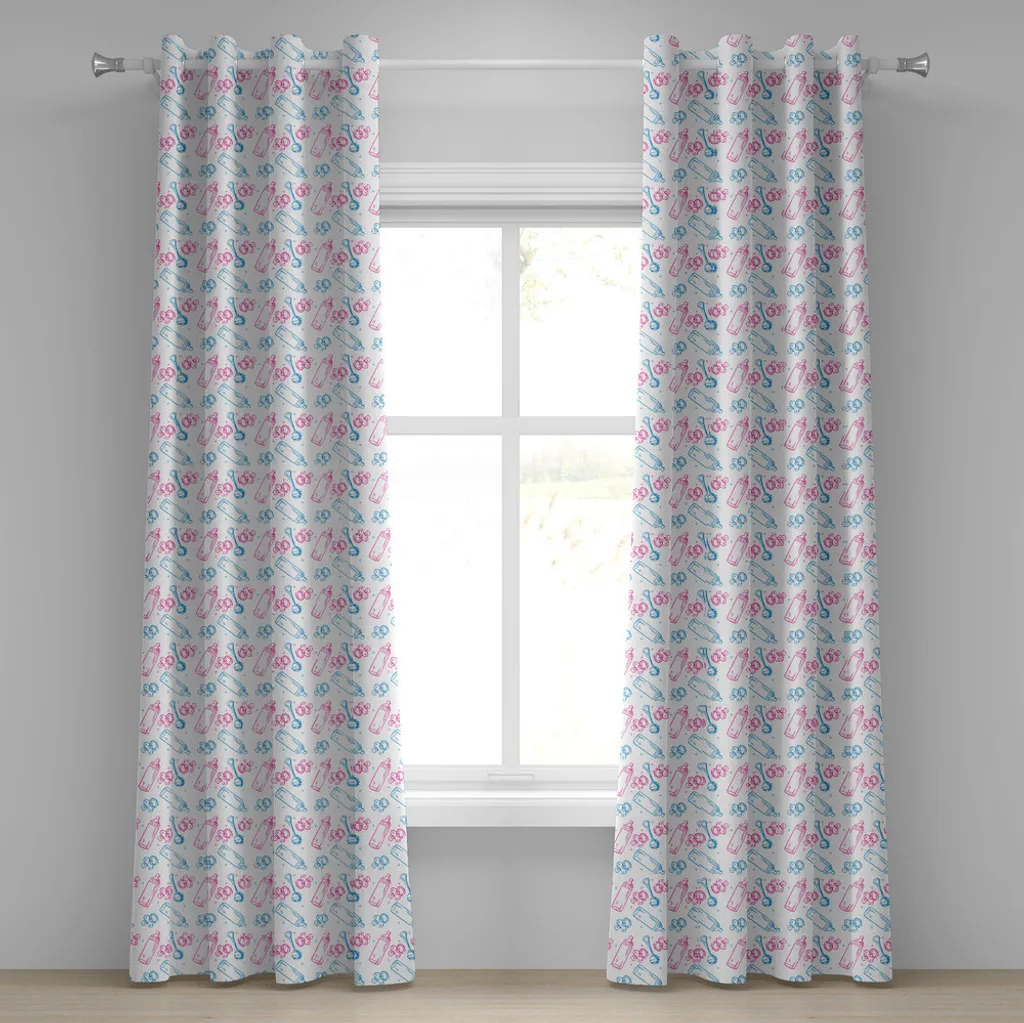 Rideau bébé anti-regards motif ludique 280x175 cm pour chambre enfant