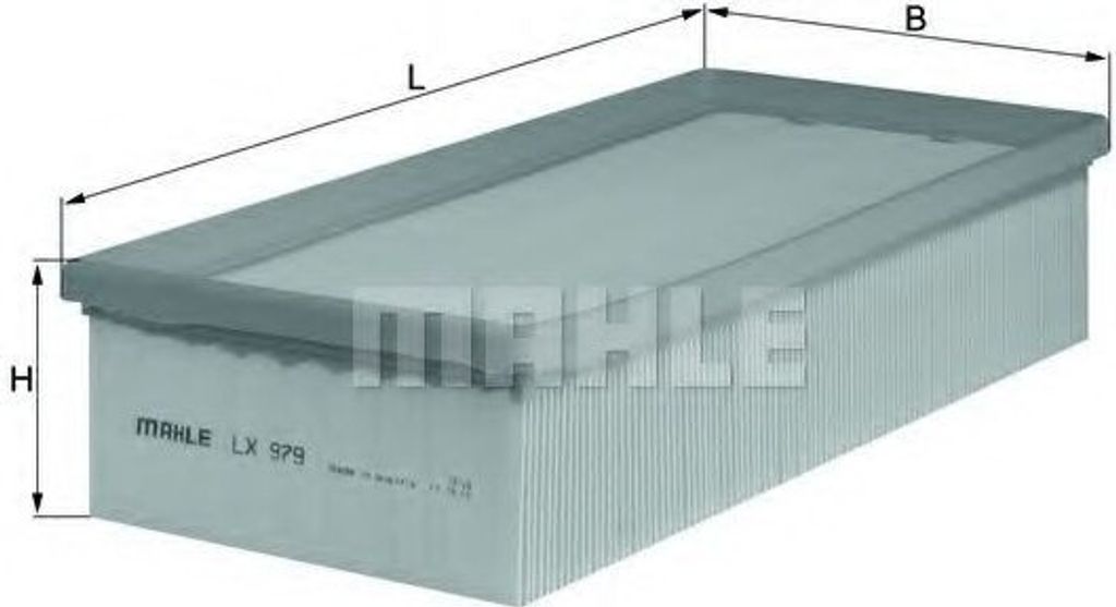 Luftfilter MAHLE LX 979 Filtereinsatz