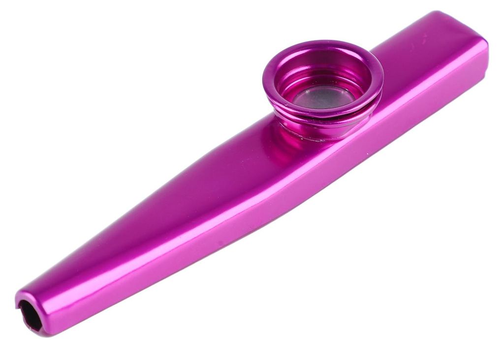 Metall-Kazoo aus Aluminium, leicht und tragbar, ideal als Gitarrenbegleiter oder Flöte, Musikinstrument, Geschenk, Lila