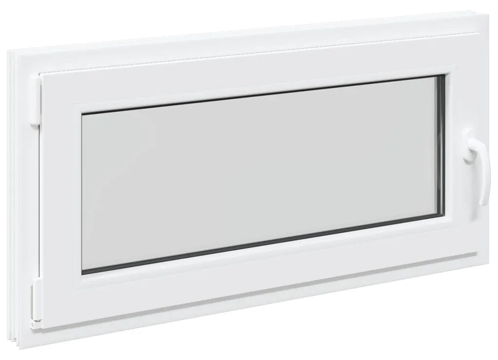 Ventilation de cave : Fenêtre RISOR 100x50 cm PVC et verre blanc vidaXL