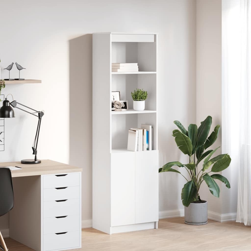 vidaXL Highboard Weiß 50x35x180 cm Holzwerkstoff Produktbild 