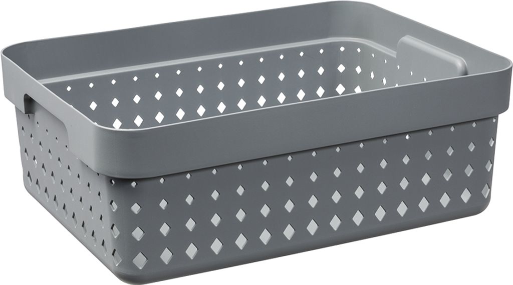 plast team Corbeille de rangement SEOUL BASKET M gris foncé Image du produit 