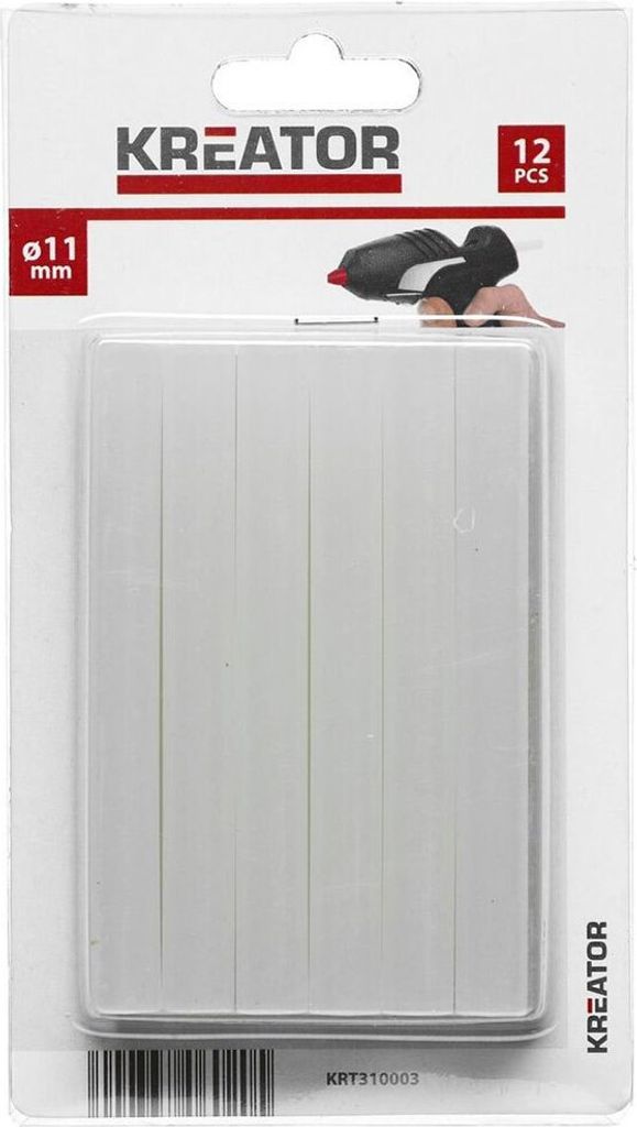 Lepiace tyčinky 11 mm pre horúcu lepiacu pištoľ 12 ks - 12 Obrázok produktu 