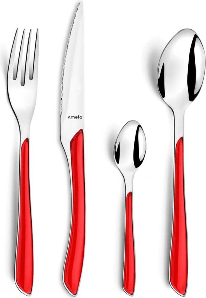 Amefa Eclat set de couverts 24 pièces rouge Image du produit 