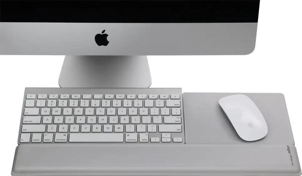 Rain Design mRest Wrist Rest and Mouse Pad Silber