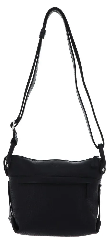 Sac Sacoche Bandoulière Crossbody en Cuir Noir Modèle Renate VOi