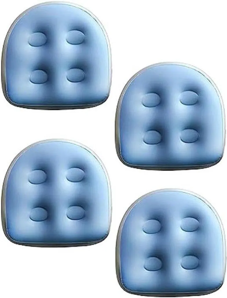 Coussin de massage pour femme lot de 4 accessoires spa et bain bleu