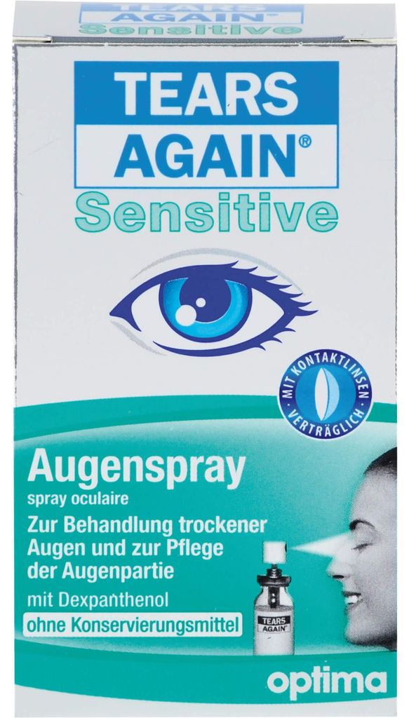 TEARS AGAIN Sensitive oční sprej, pro ošetření suchých očí, Obrázek produktu 
