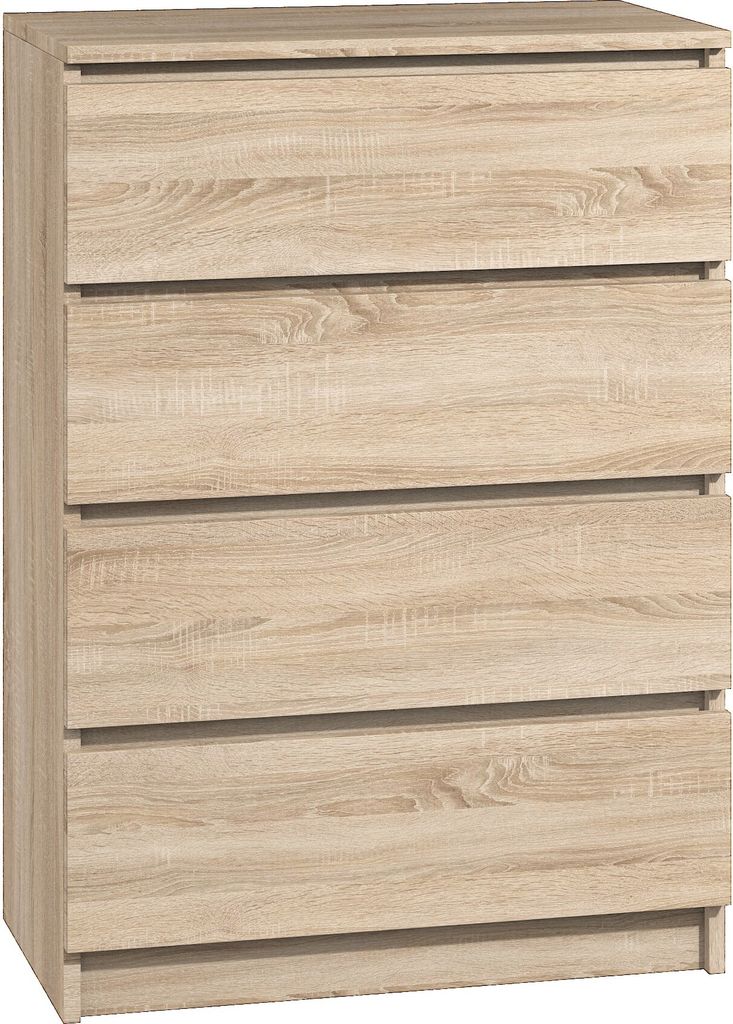 Roe Furniture | Kommode 60 cm - Sonoma - 4 Schubladen - Produktbild 