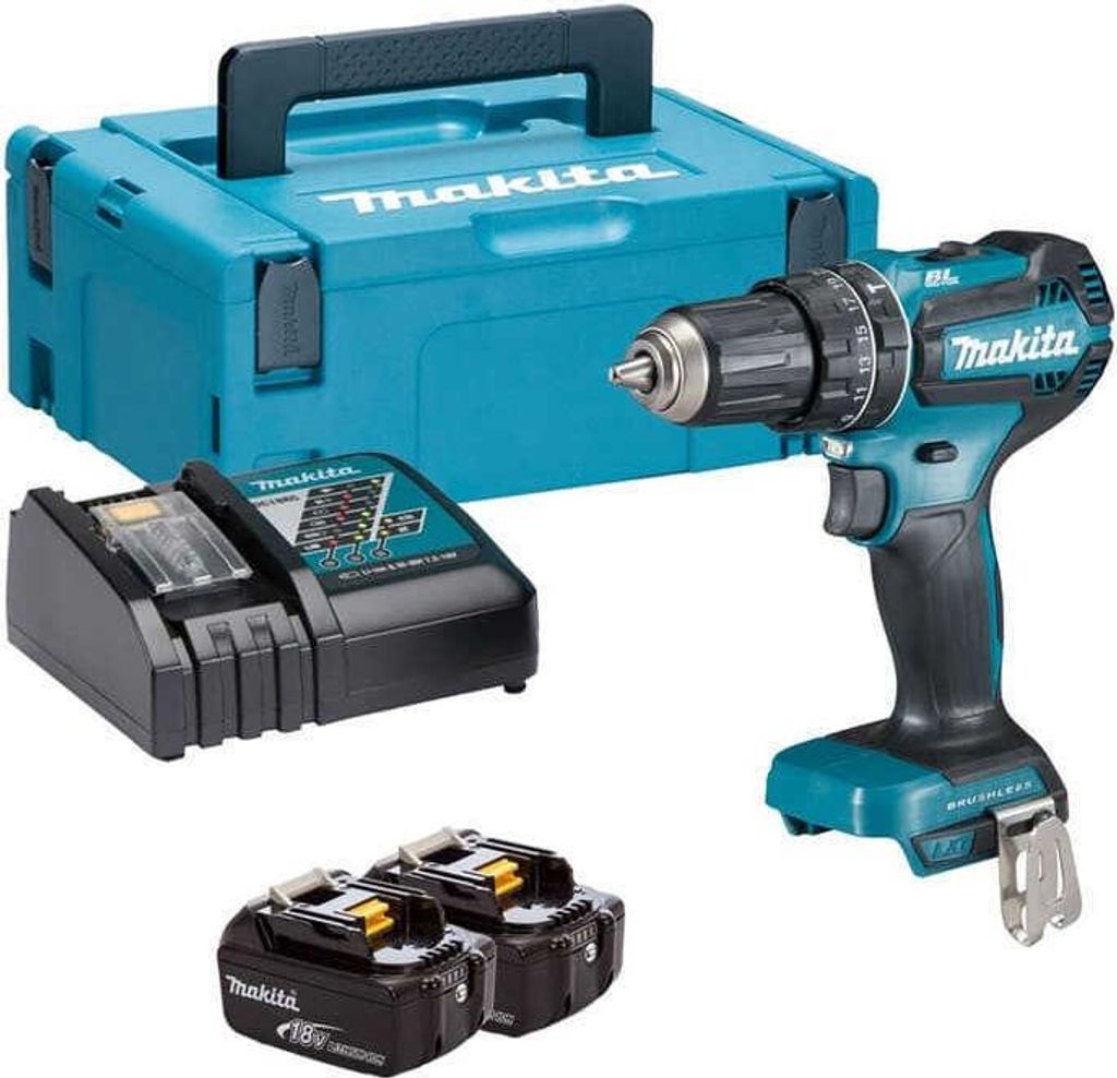Makita DHP485RFJ, Handbohrmaschine, Ohne Schlüssel, Produktbild 