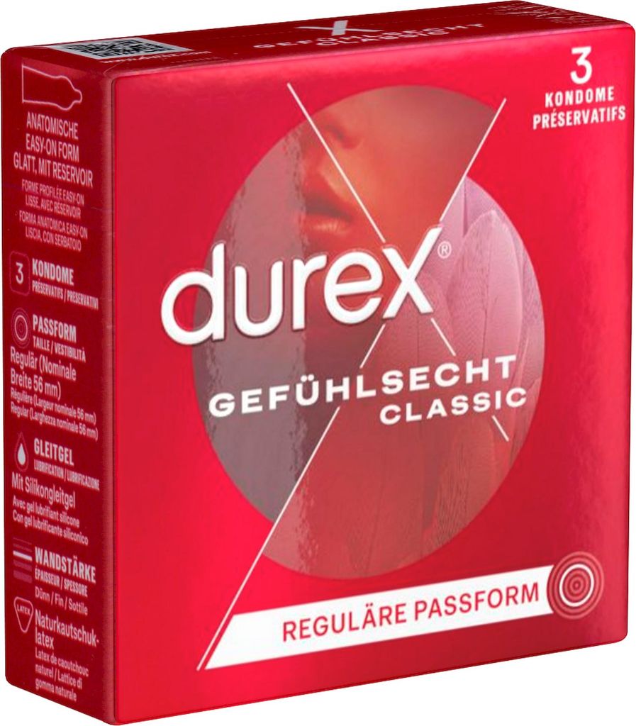 Durex Gefhlsecht Kondome 3 Stck Kondome