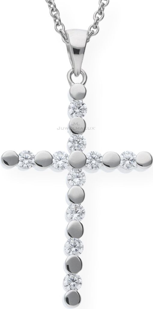 Kettenanhänger Silber 925 Kreuz Zirkonia JL10-02-0539 JuwelmaLux