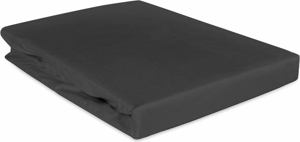 Spannbettlaken Baumwoll-Satin schwarz 04000966/120x200
