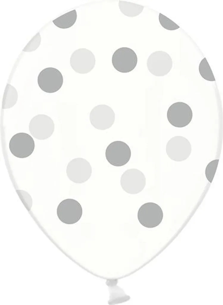 Palloncino Design 30 cm Trasparente Argento | Top Decor Wedding Italy