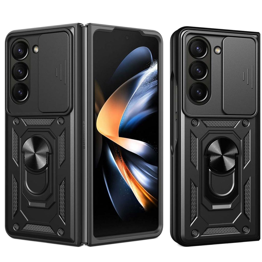 imoshion Rugged Back Cover mit Ring Samsung Galaxy Z Fold 6 - Schwarz