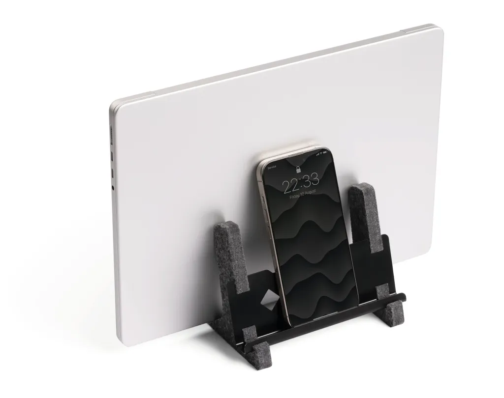 DURABLE Support ordinateur portable vertical EFFECT Gris métal 508058
