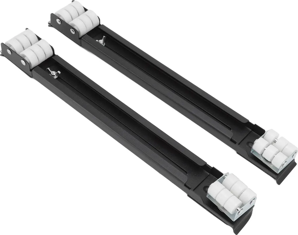 Base universelle extensible avec roues, support robuste 300 kg en noir