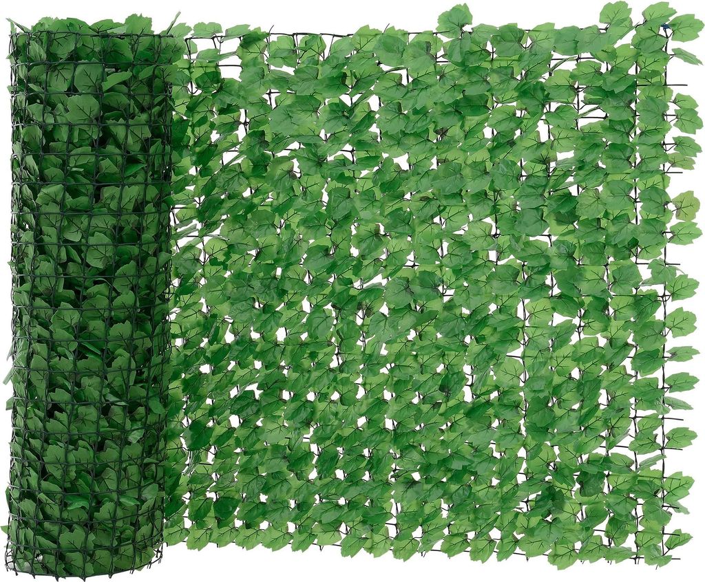 In And OutdoorMatch Sichtschutzzaun Zaza - Gartenzaun aus Maschendraht - Dekoration - 3x1 Meter