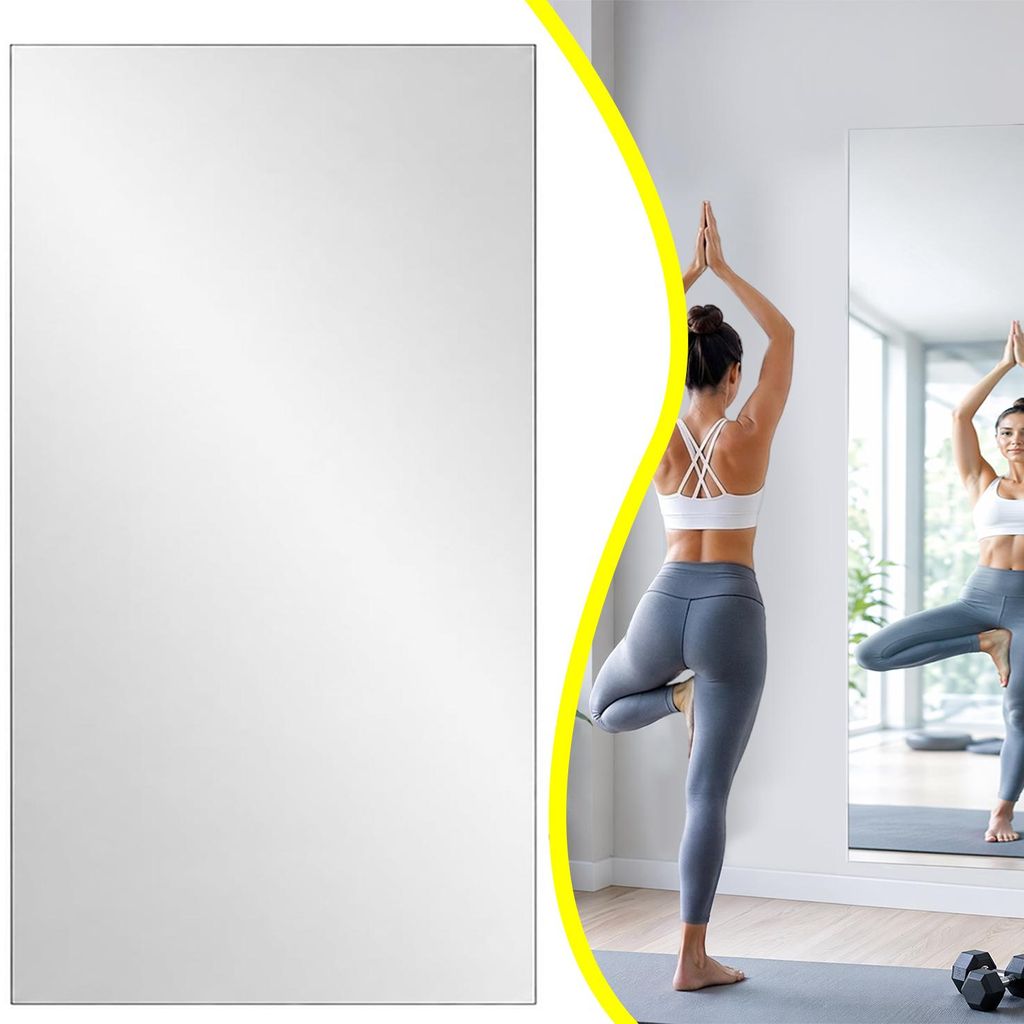 Flexible Selbstklebende Spiegelfolie 200 x 60 cm, Produktbild 