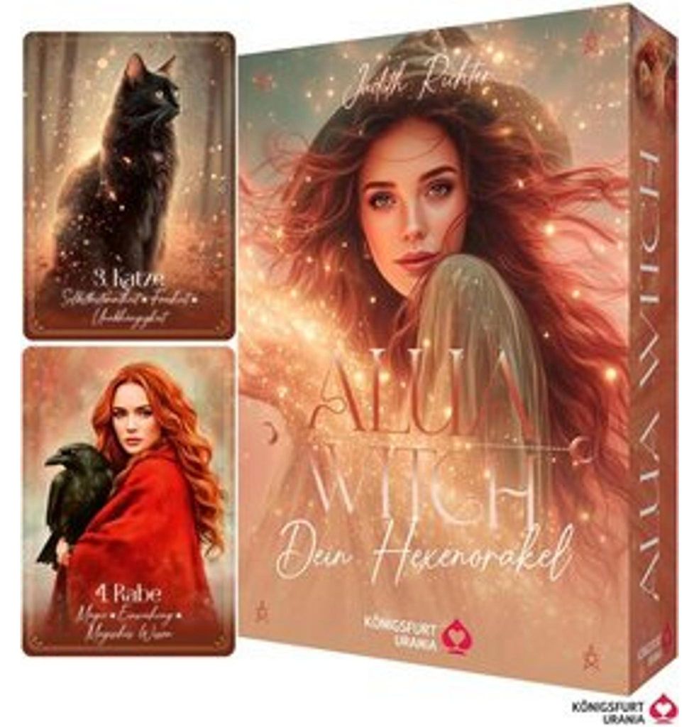 Alua Witch - Dein Hexenorakel - 40 Orakelkarten-96-seitiges Booklet
