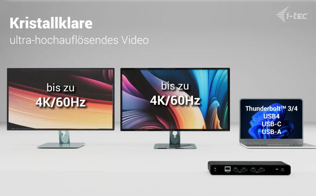 Station d'accueil Double Écran 4K Universelle USB-C avec Charge 85W - 7