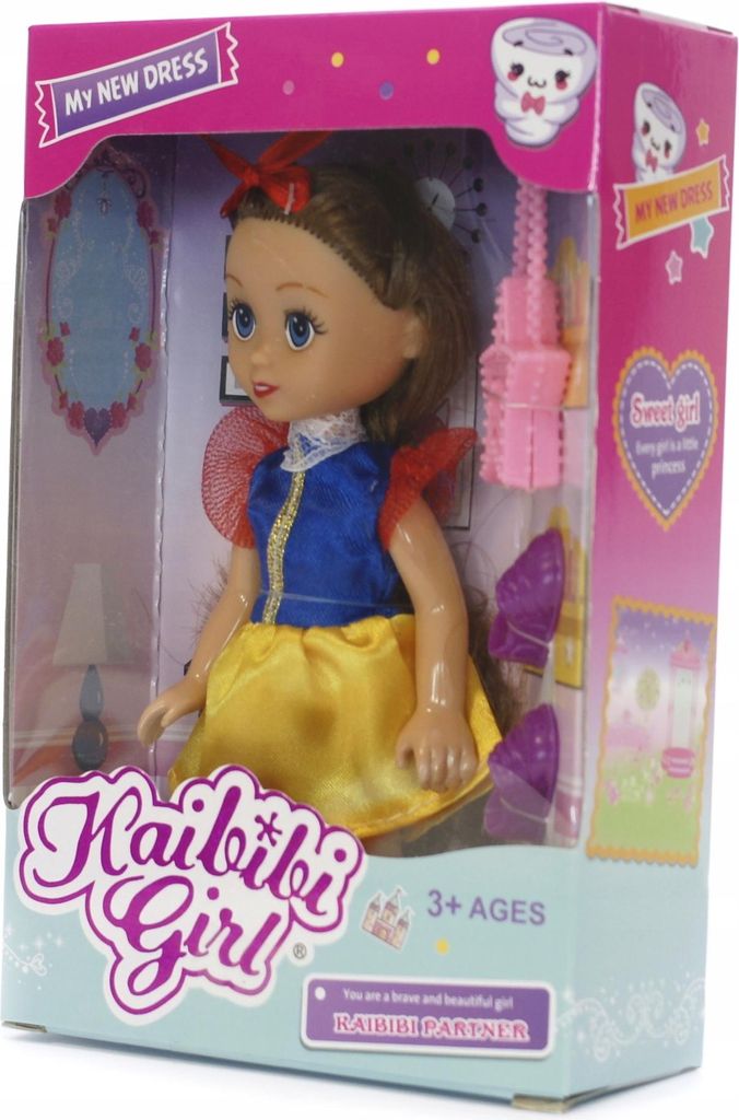 Mini Prinzessin Puppe mit Zubehör - Kleines Spielset für Mädchen - Zufälliges Design