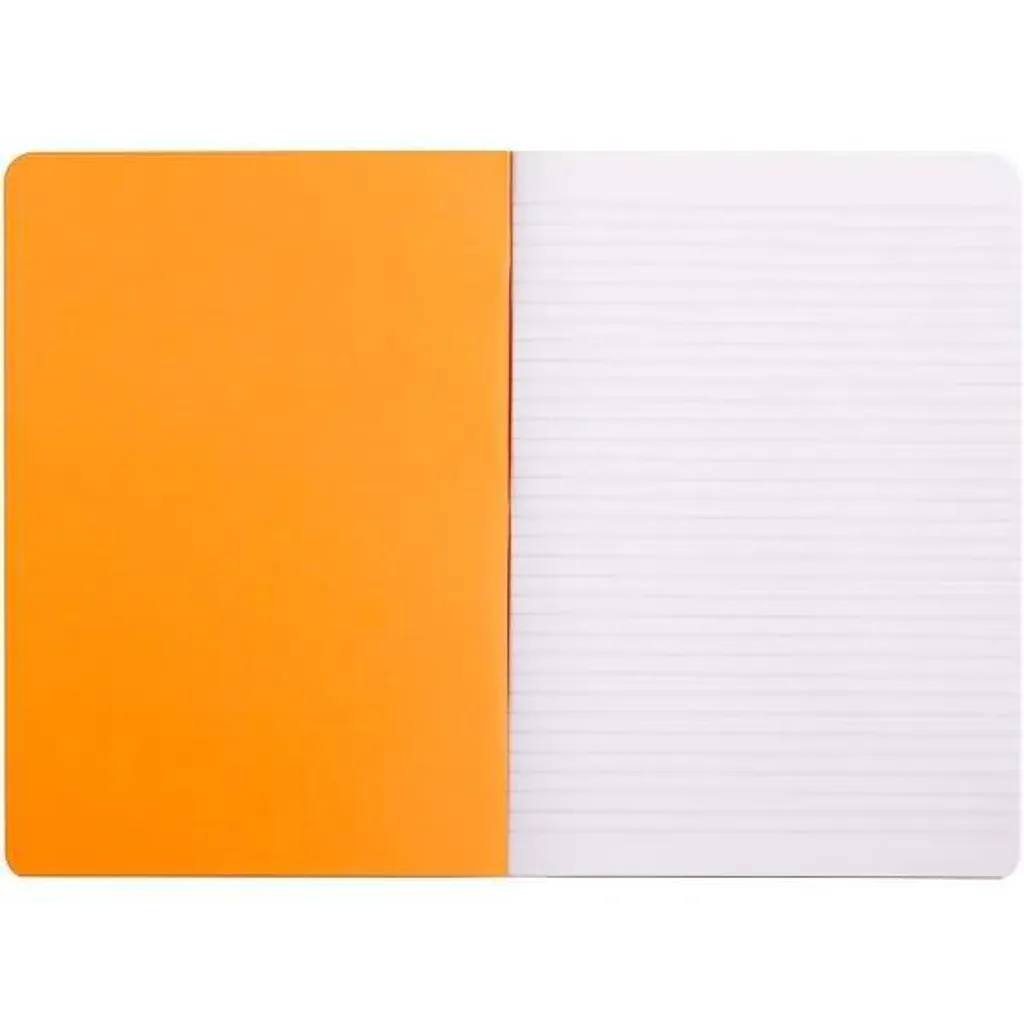 Cahier de notes A4 orange ligné 80g pour réunions et cours d'étudiants - 2