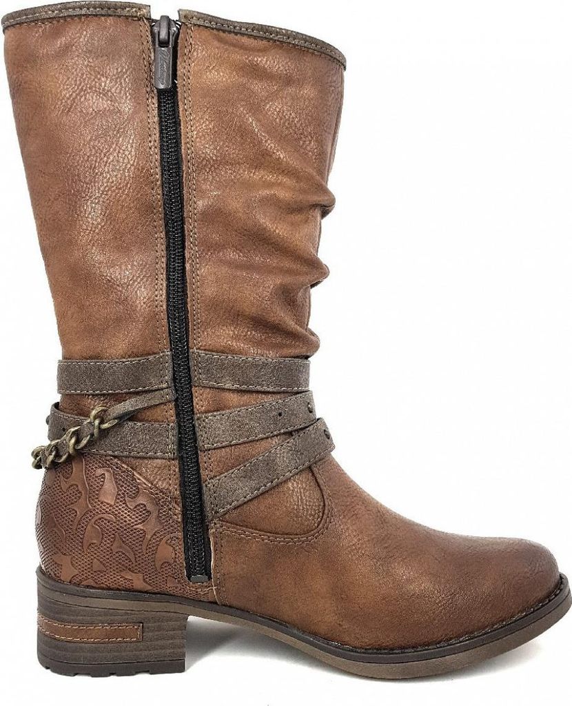 Mustang Damen-Schnürstiefel 1499-605 – Stylische Boots Für Kalte Tage