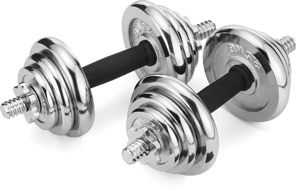 Sada činek Gymtek 20kg s pouzdrem - 2x rukojeti činek - Obrázek produktu 4