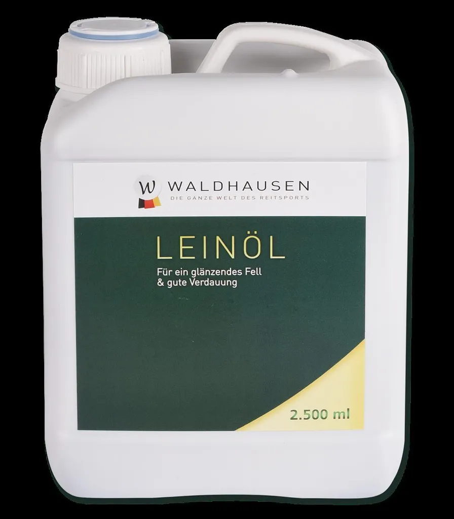 Huile de lin pour cheval : brillance du poil et confort intestinal 2,5L
