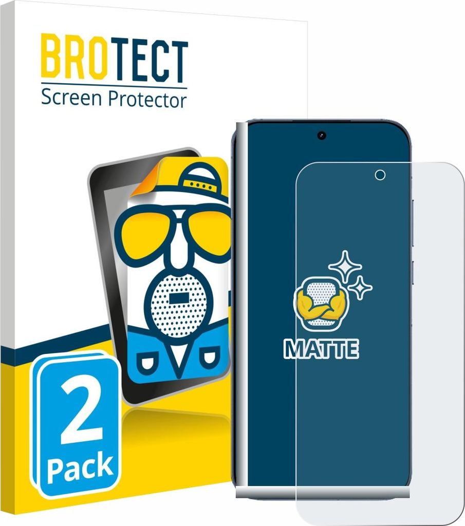 2x BROTECT Schutzfolie für realme GT 8 Pro Displayschutz Displayschutzfolie Folie Matt Entspiegelungsfolie