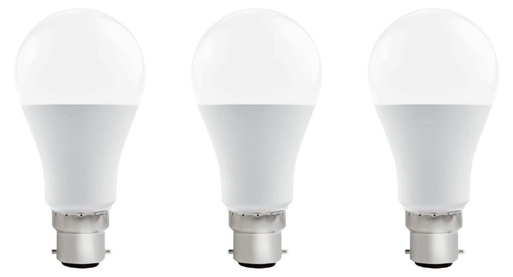 VITO B22 LED Lampe A60 15W 1335lm 2700K 240V 50mm 3 Stück