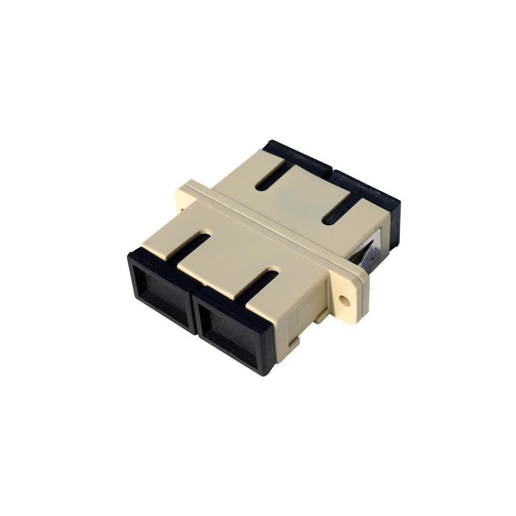 Optischer Adapter Duplex Multimode SC Buchse, Polymer, beige