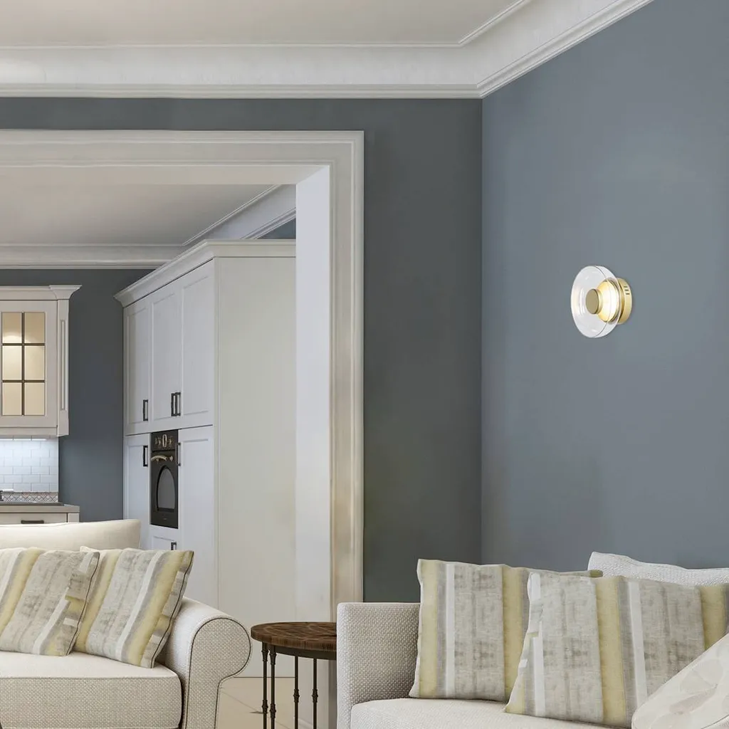 Luminaire de plafond LED doré Lorell Rabalux 5392 éclairage chaud