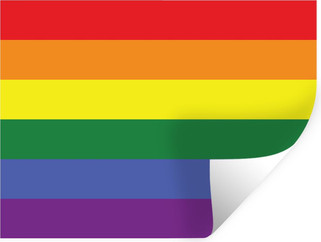 MuchoWow Wandtattoo Wandsticker Wandaufkleber Stolz - Regenbogen - Liebe 160x120 cm Selbstklebend und Repositionierbar - Selbstklebend - Fototapeten