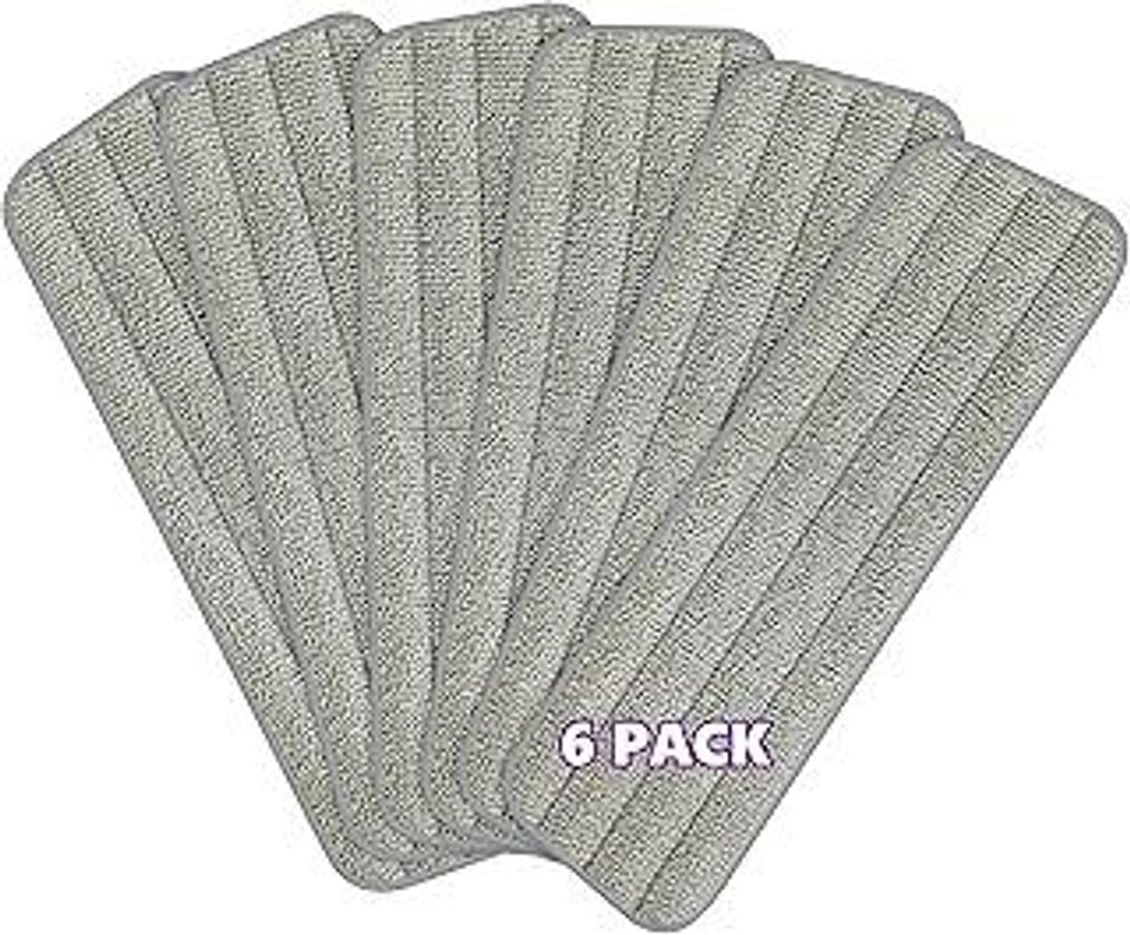 MEXERRIS Microfaser Mop Pads Wischmoppbezug, 6 Stück Bodenwischer Ersatzbezug Wiederverwendbare Maschinenwaschbare Wischpads für Bodenwischer & S...