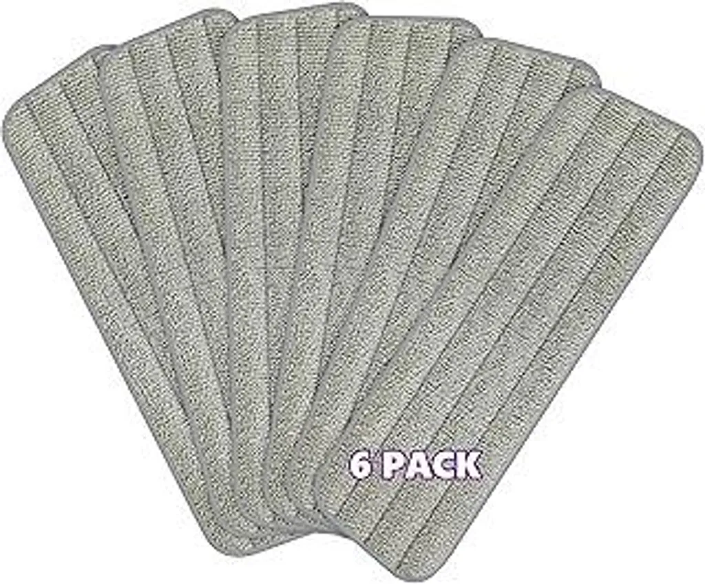 MEXERRIS 6 Pack Microfiber Pads 39x13cm | Design Grigio Minimal