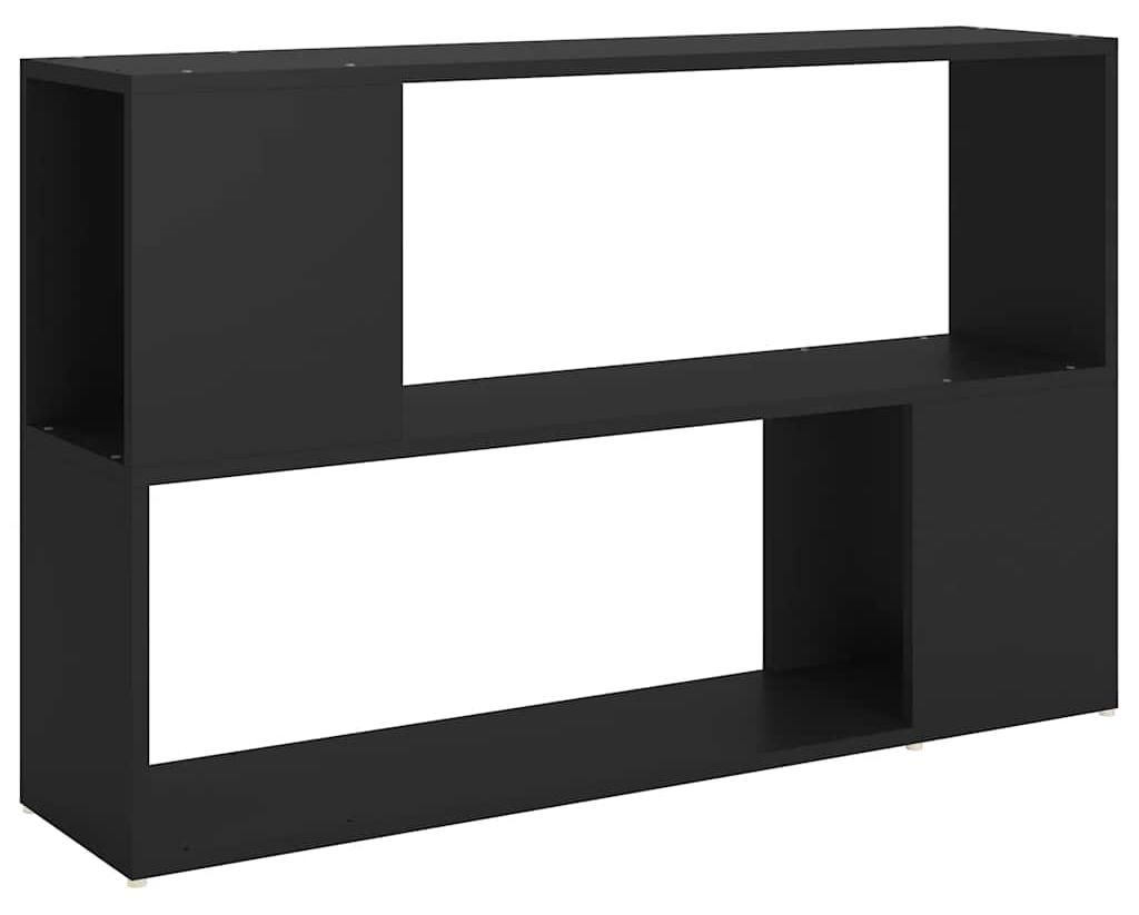 vidaXL Regál na knihy černý 100x24x63 cm odvozený výrobek Obrázek produktu 