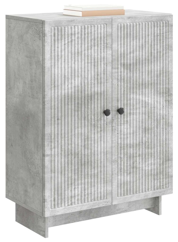 vidaXL Sideboard Betongrau 66 x 34,5 x 90 cm Holzwerkstoff