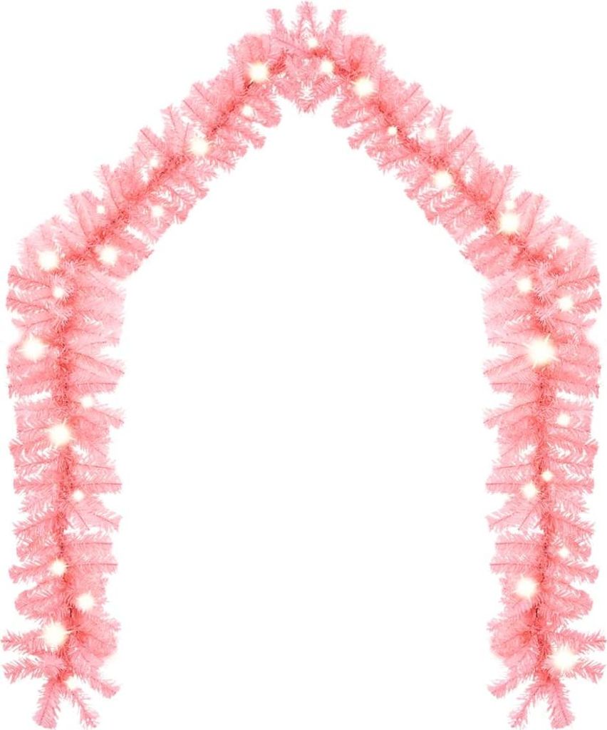 vidaXL Weihnachtsgirlande mit LED 5 m Rosa Produktbild 