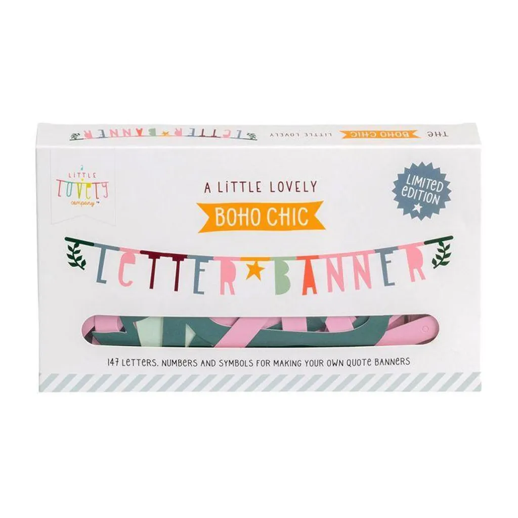 Bannière personnalisable 147 lettres multicolores pour guirlande DIY