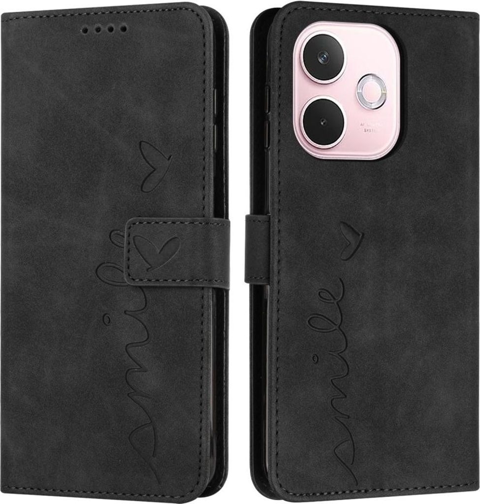 OPPO A5 Pro 5G Hülle - Coverup Smile Klapphülle - Schwarz