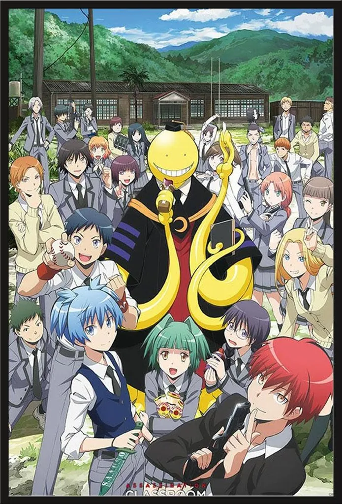 Poster Assassination Classroom sous cadre noir interchangeable Shinsuke