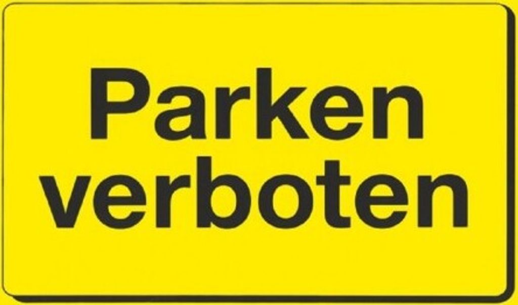Verbotsschild - Parken verboten - Gr. ca. 25 x 15 cm - 308433