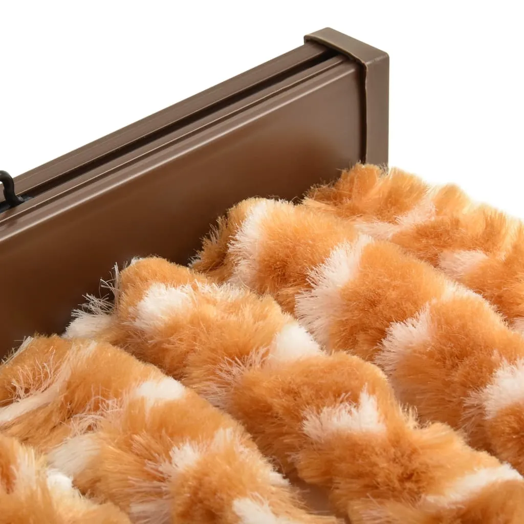 Rideau de porte chenille Fly 56x185 cm ocre et blanc par VidaXL - 11