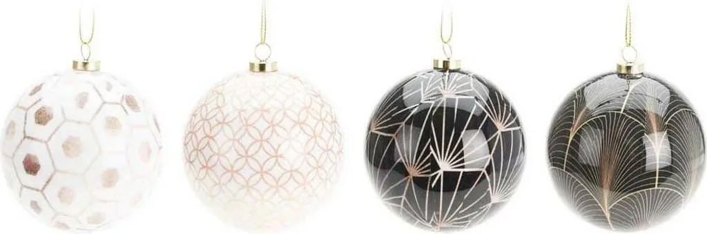 Boules de Noël 8 cm en Plastique Résistant Set de 40 Pièces Style Glamour