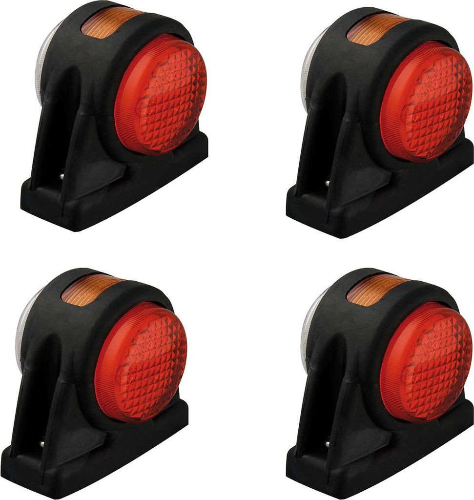 4er Set LED Umrissleuchte rot/weiß/orange 12/24V Begrenzungsleuchte Wohnwagen
