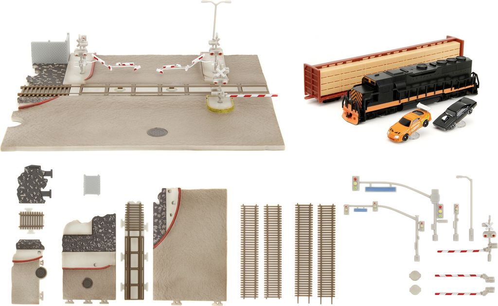 Jada Fast & Furious Nano Szene Zug Diorama Silber  Silber Produktbild 7