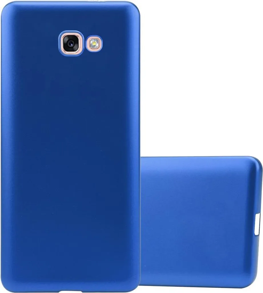 Custodia Cadorabo Samsung Galaxy A7 2017 Blu Silicone TPU Morbido