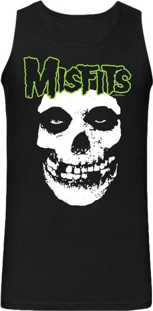 Misfits Tank-Top Herren Green Skull schwarz XL